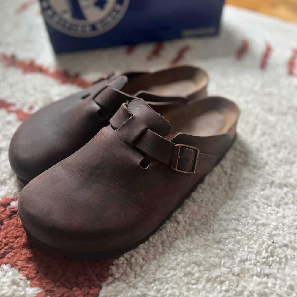 Birkenstock Boston Oiled Leather: Habana
